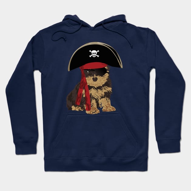 Pirate Yorkshire Terrier for Dog Lovers Hoodie by riin92